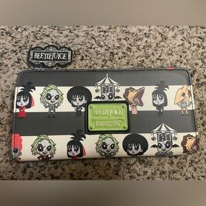 Beetlejuice Chibi AOP Flap Wallet